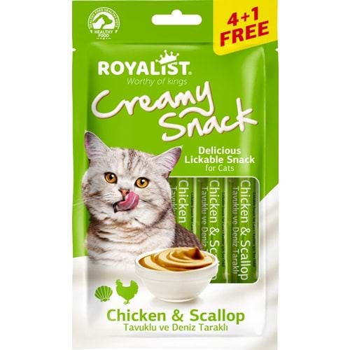 Royalıst Creamy Snack - Chicken & Scallop 75 Gr